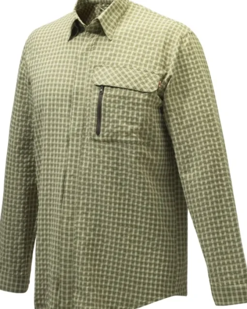 Ligthweight Shirt paita, Light Green Check-Beretta Fashion