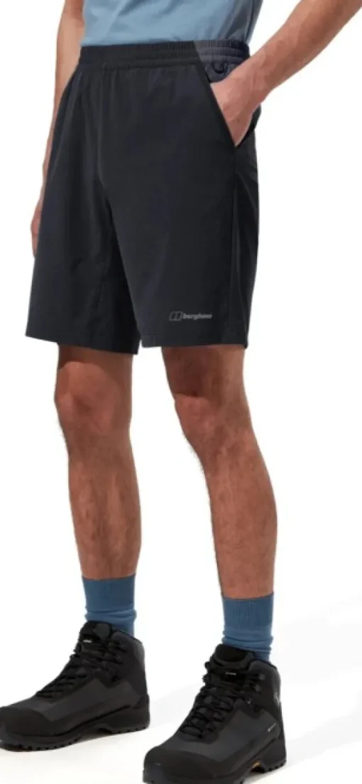Berghaus Ms Wandermoor Wind Short Jet Black/Grey Pinstripe Fashion