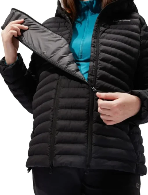 Nula Maternity 2 In 1 Hooded äitiystakki, musta-Berghaus Clearance
