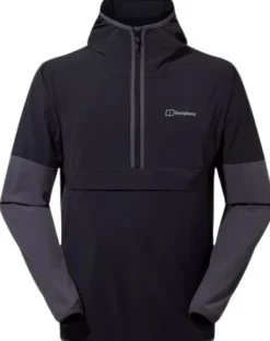 Ws Wandermoor Wind Smock Jet Black/Grey Pinstripe-Berghaus Fashion