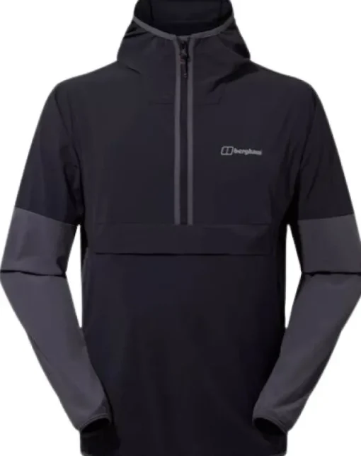 Ws Wandermoor Wind Smock Jet Black/Grey Pinstripe-Berghaus Fashion