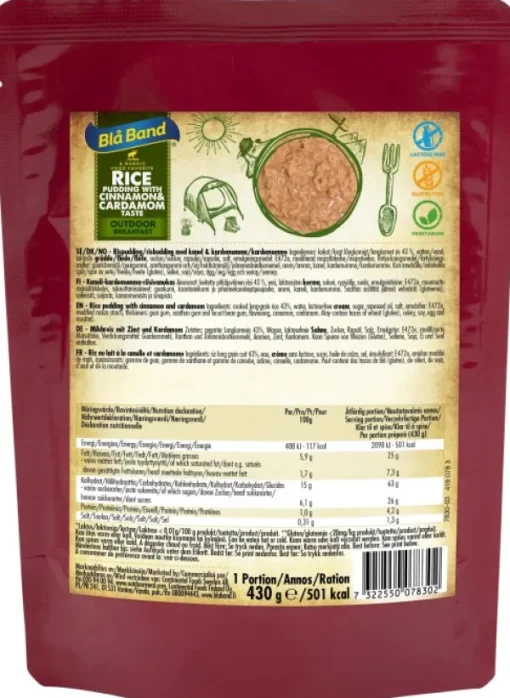 Blå Band mjukkonserv - Rice pudding with cinnamon & cardamom Clearance