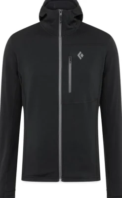 Black Diamond Coefficient Hoody välikerros, Black Hot