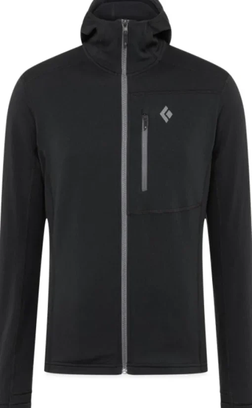 Black Diamond Coefficient Hoody välikerros, Black Hot