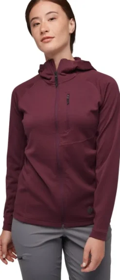Coefficient Hoody naisten fleece, punavioletti-Black Diamond Hot