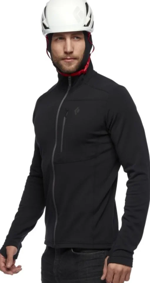 Black Diamond Coefficient Hoody välikerros, Black Hot