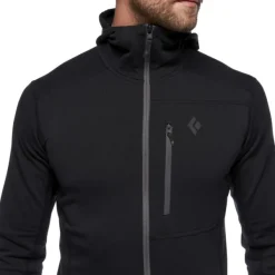 Black Diamond Coefficient Hoody välikerros, Black Hot