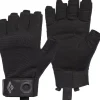 Crag Half-Finger Gloves kynsikkäät, musta-Black Diamond Sale