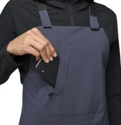 Factor Bibs naisten haalari/toppahousut, Charcoal-Black Diamond Best