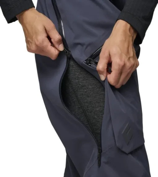 Factor Bibs naisten haalari/toppahousut, Charcoal-Black Diamond Best