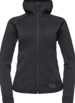 Black Diamond Factor Hoody naisten fleecetakki, musta Best