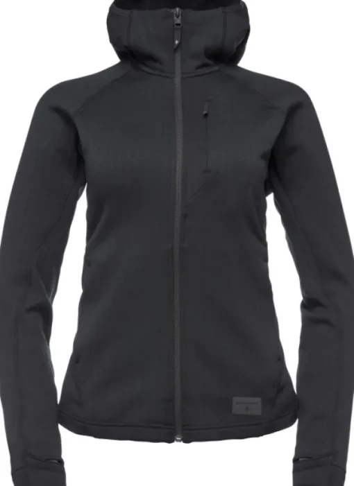 Black Diamond Factor Hoody naisten fleecetakki, musta Best