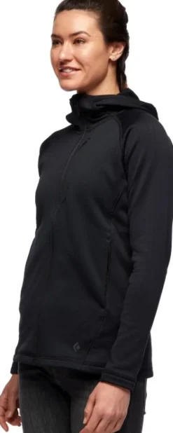 Black Diamond Factor Hoody naisten fleecetakki, musta Best