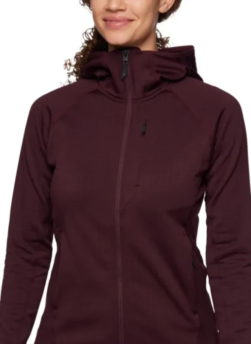 Black Diamond Factor Hoody naisten fleecetakki, viininpunainen Sale