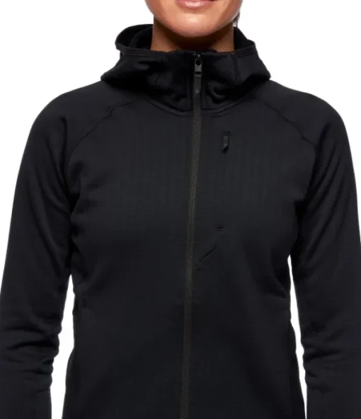Black Diamond Factor Hoody naisten fleecetakki, musta Best