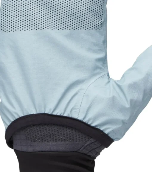 Black Diamond Gridtech Storm Hood Gloves hanskat/kintaat, Carbon/Glacier Best