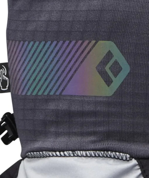 Black Diamond Gridtech Storm Hood Gloves hanskat/kintaat, Carbon/Glacier Best