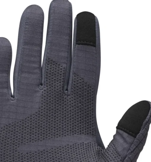 Black Diamond Gridtech Storm Hood Gloves hanskat/kintaat, Carbon/Glacier Best