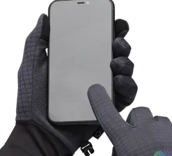 Black Diamond Gridtech Storm Hood Gloves hanskat/kintaat, Carbon/Glacier Best