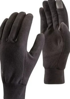 Lightweight Fleece käsineet, musta-Black Diamond Discount