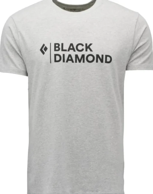 M Mini Stacked SS Tee Nickel Heather-Black Diamond Discount