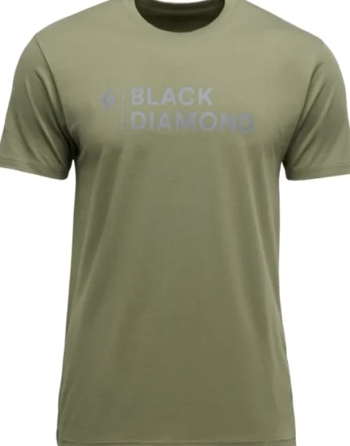 Black Diamond M Mini Stacked SS Tee Tundra Sale