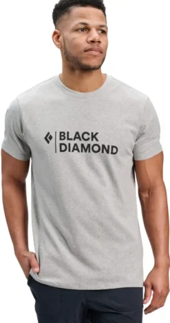 M Mini Stacked SS Tee Nickel Heather-Black Diamond Discount