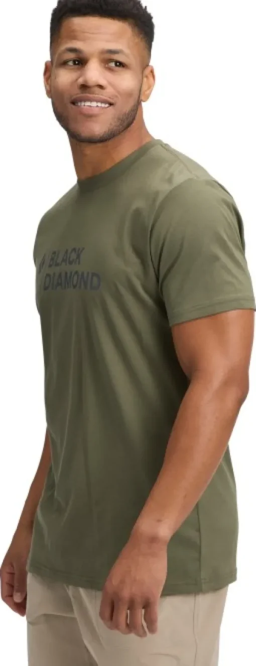 Black Diamond M Mini Stacked SS Tee Tundra Sale