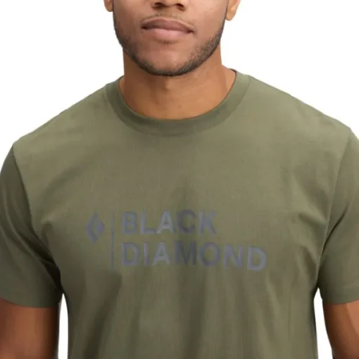 Black Diamond M Mini Stacked SS Tee Tundra Sale