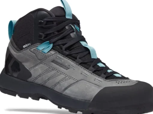 Black Diamond Mission Leather Mid WP Approach Shoes naisten kenkä, harmaa/sininen Discount