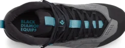 Black Diamond Mission Leather Mid WP Approach Shoes naisten kenkä, harmaa/sininen Discount