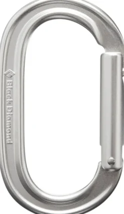 Oval Keylock Carabiner klassinen karbiini, hopea-Black Diamond Discount