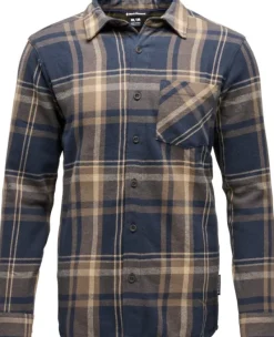 Black Diamond Project Flannel paita, Charcoal/Walnut Plaid Fashion