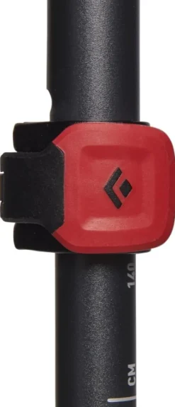 Black Diamond Pursuit Trekking Poles vaellussauvat, tummanharmaa/punainen Outlet
