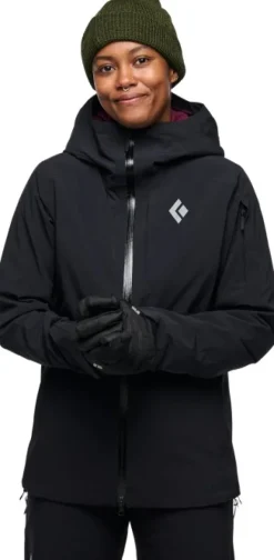Recon Insulated Shell naisten hybriditakki, musta-Black Diamond Hot