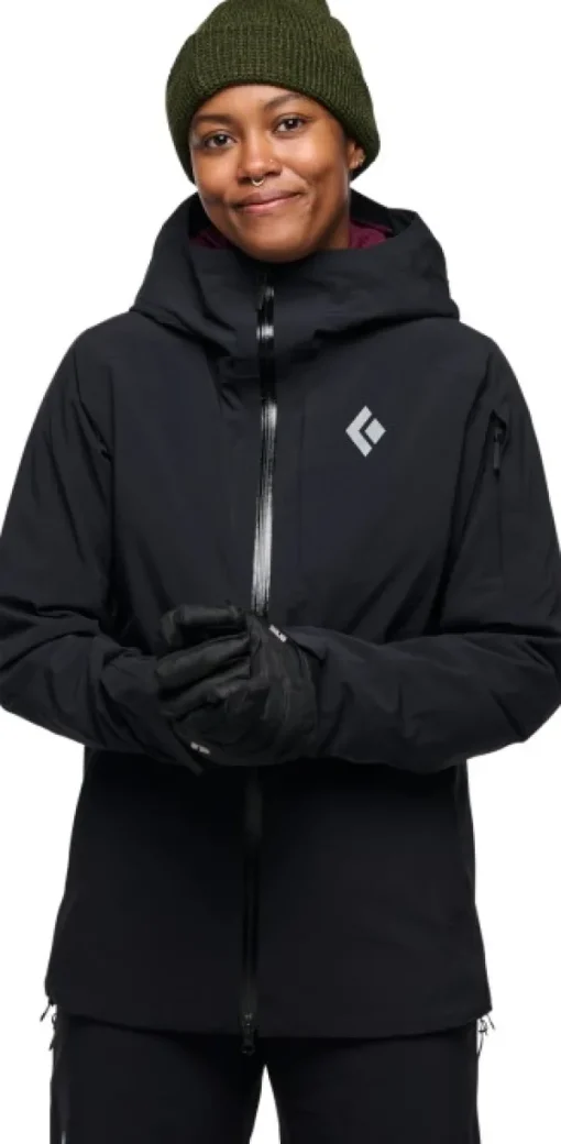 Recon Insulated Shell naisten hybriditakki, musta-Black Diamond Hot