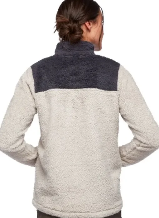 Roadie Quarter Zip naisten fleecepusero, beige/harmaa-Black Diamond New