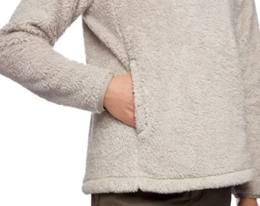Roadie Quarter Zip naisten fleecepusero, beige/harmaa-Black Diamond New