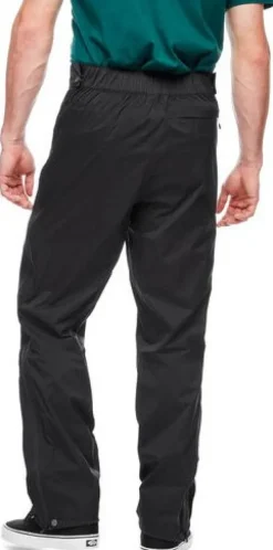 Stormline Stretch Full Zip sadehousut, musta-Black Diamond Discount