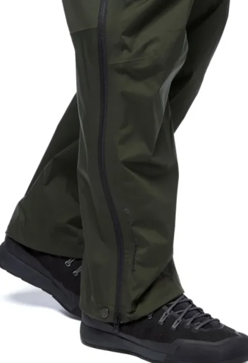 Stormline Stretch Full Zip sadehousut, musta-Black Diamond Discount
