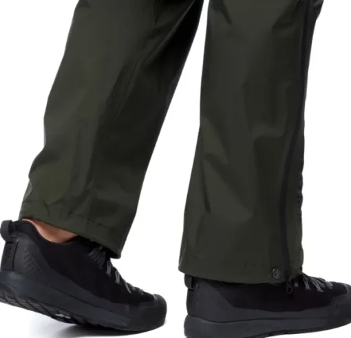 Stormline Stretch Full Zip sadehousut, musta-Black Diamond Discount