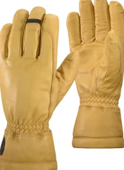 Work Gloves vuorilliset nahkahanskat, Natural-Black Diamond New