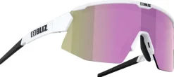 Bliz Breeze Small Matt White + Brown w Rose Multi + Spare lens Clear urheilulasit Online
