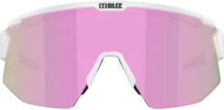 Bliz Breeze Small Matt White + Brown w Rose Multi + Spare lens Clear urheilulasit Online