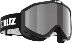 Liner laskettelulasit, Black/White Logo/Orange & Silver Mirror-Bliz Online