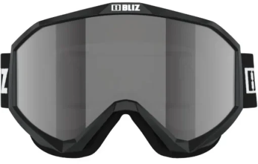 Liner laskettelulasit, Black/White Logo/Orange & Silver Mirror-Bliz Online