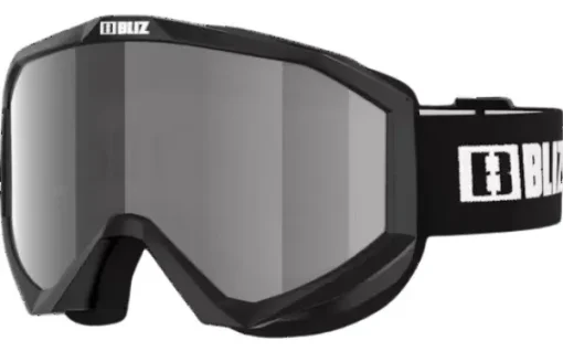 Liner laskettelulasit, Black/White Logo/Orange & Silver Mirror-Bliz Online