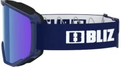 Spark Dark Blue with Brown & Blue laskettelulasit-Bliz Outlet