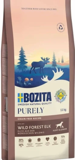 Bozita Dog Purely Puppy & Junior Elk 11 kg Clearance
