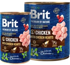 Chicken with Hearts märkäruoka, 400g-Brit Premium by Nature Online